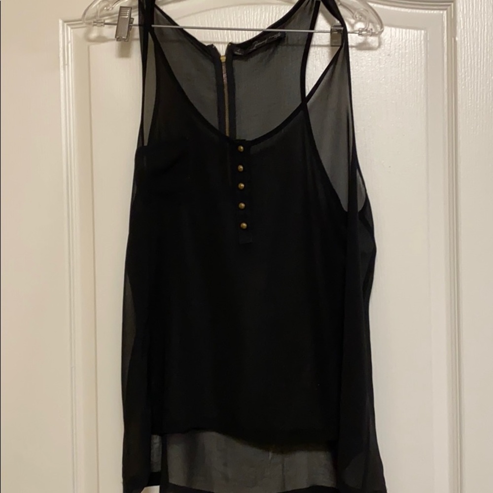 Black Sheer Blouse